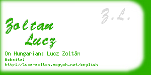zoltan lucz business card